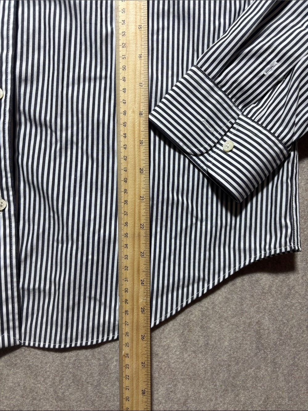 Lauren Ralph Lauren Button Up Shirt Womens sz Large Striped Non Iron (2) - Picture 3 of 7